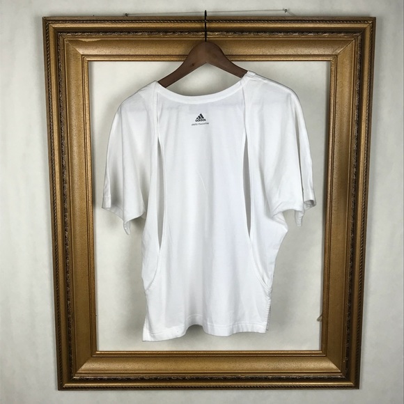 STELLA MCCARTNEY ADIDAS |  white dolman sleeve top - Picture 3 of 7